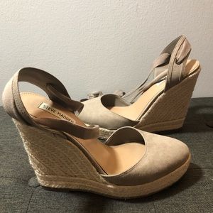 Steve Madden Platform Wedge Lace-Up Espadrilles